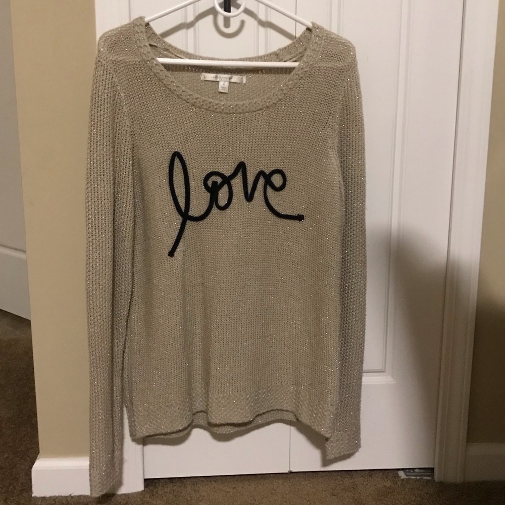 Lauren Conrad Love script Sweater